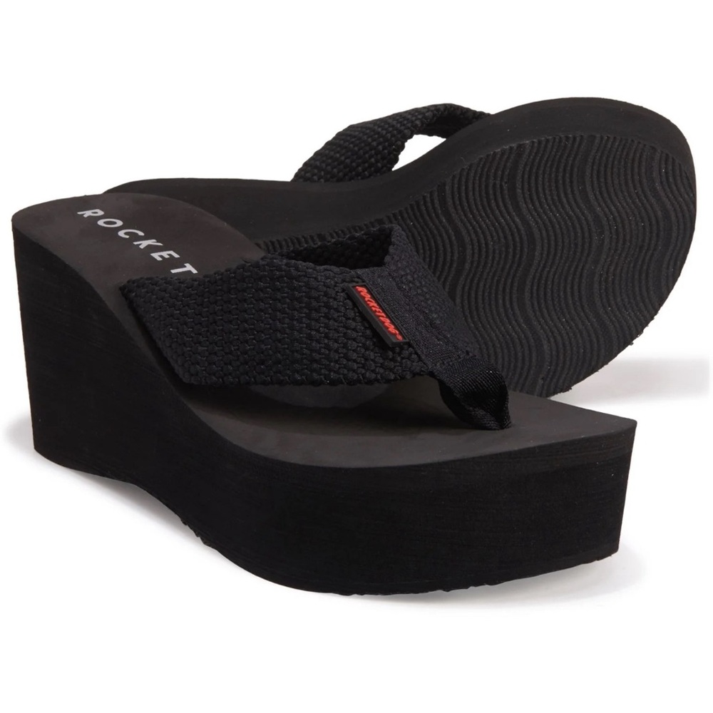Rocket dog platform flip flop sandals size 8